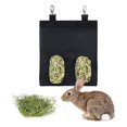 thumbnail image 1 of Jinsinto Rabbit feeder guinea pig hay feeder rabbit chinchilla storage bag black plastic -, 1 of 5