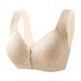 thumbnail image 1 of Front Closure Wireless Lace Bra for Comfort and Full Coverage Lift T Shirt Support—Non Wireless Bra for Everyday Wear, 1 of 2