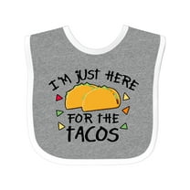 Inktastic I'm Just Here for the Tacos Cinco De Mayo Boys or Girls Baby Bib