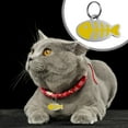 thumbnail image 1 of CBFFDC Metal Pet Tag Stainless Steel Pet ID Tag Rust Proof Engraved Letters Fish Shape Scratch Resistant Kitten Name Tags Durable Pet Supplies, 1 of 7