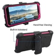 thumbnail image 5 of Goldcherry For Moto G6 Play Case,Moto E5 Case,Heavy Duty Full Body Shockproof Protective Hard Shell Cover with Swivel Belt Clip Kickstand Case Cover for Moto G6 Play (Pink), 5 of 7
