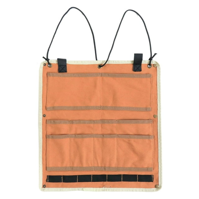 Bolsa de almacenamiento portátil para vajilla, impermeable, para cubiertos y equipo de camping, con cuchara. 38x36.5cm