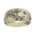 thumbnail image 2 of Wukai Vintage Floral Sports sweatband,Men & Women Sweatband Headband for Running, Cross Training, Racquetball, Working Out, 2 of 7