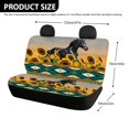 thumbnail image 4 of POLERO Horse Sunflower Full Wrap Rear Bench Seat Cover for Car Interior Automotive, Comfortable Stretch Backrest Cover Protectors for Truck and Sedan, 4 of 4