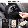 thumbnail image 6 of Bingfone Car Four-Season Universal Armrest Box Mat,Car Armrest Seat Cover Soft Leather Waterproof Armrest Cover Center Console Mat-Christmas And New Year, 6 of 7