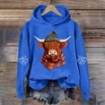 thumbnail image 2 of Hilzaten Womens Hooded Tops Long Sleeve Loosse Casual Pullover Womens Print Sweatshirt, 2 of 4