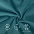 thumbnail image 6 of Topfinel Square Throw Pillow Cover Velvet Decorative Solid for Car Bedroom Coach as Gift, 18 x 18 inch, Teal, 6 of 6