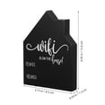 thumbnail image 2 of MLINS Wooden Wifi Password Sign For Home Erasable Chalkboard Style House Shape Wifi Sign For Office And Cafe Guest Room Wifi Password Sign, 2 of 7