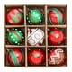 thumbnail image 2 of pstuiky 9 piezas de decoración navideña de 8 cm, adornos navideños coloridos para colgar en el árbol de Navidad, arreglo de escena navideña de plástico, 2 of 5