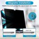 thumbnail image 4 of Protector de pantalla de privacidad LANNMXG para MacBook Air 13,6 pulgadas chip M2 modelo 2024 A2681, 4 of 5