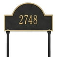thumbnail image 1 of Arch Marker - Standard Lawn - One Line- Black/Gold, 1 of 1