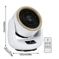 Space Heater Auto Shut off Compact Energy Efficient Rotating Smart
