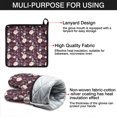 thumbnail image 7 of Pioneer Flower Floral Print Pattern Kitchen Oven Mitt and Pot Holder Sets 4 Pcs for Baking, Cooking and Grilling, Heat Resistant Up To 392 °F, 7 of 7