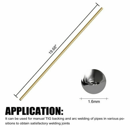 

Goodhd 10pcs Brass Rod Low Temperature Welding Rods Brazing Easy Soldering