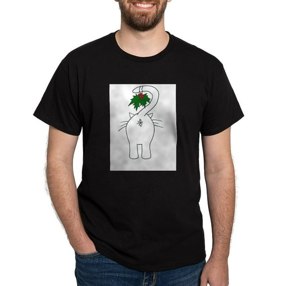 CafePress - Season's Greetings From Our Cat T Shirt - Men's Classic Graphic Cotton T-Shirt