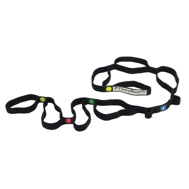 theraband stretch strap with loops to increase flexibility, dynamic