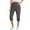 Gray, variant on RQYYD Cargo Capri Pants for Women High Waisted Relaxed Fit Elastic Knit Waist Casual Capris Trousers Cropped Pants Black S