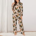 thumbnail image 2 of Sikiie Rooster Women's Long-Sleeve Shirt and Full-Length Bottom Pajama Set (s-xxl)-XX-Large, 2 of 7