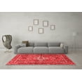 thumbnail image 3 of Ahgly Company Indoor Square Persian Red Traditional Area Rugs, 4' Square, 3 of 4