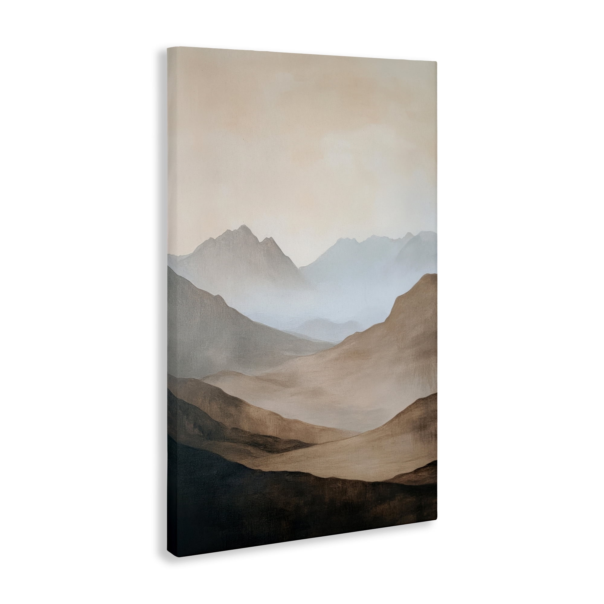 Stupell Industries Foggy Mountains Over Valley Canvas Wall Art, design by Petal Prints Design