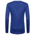 thumbnail image 2 of Henbury - Cárdigan de punto abotonada con cuello en V para mujer (Azul), 2 of 3