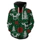 thumbnail image 2 of Sudadera con capucha para hombre, estilo navideño, con cremallera, divertida, Tops con estampado 3D, chaquetas con capucha, ropa de calle de manga larga, moda Unisex, 2 of 4