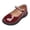 Wine, variant on Girls Dress Shoes-Mary Jane Shoes for Girls Low Heel Princess Hook and Loop Dress Shoes Party Wedding Flats for Little/Big Kids
