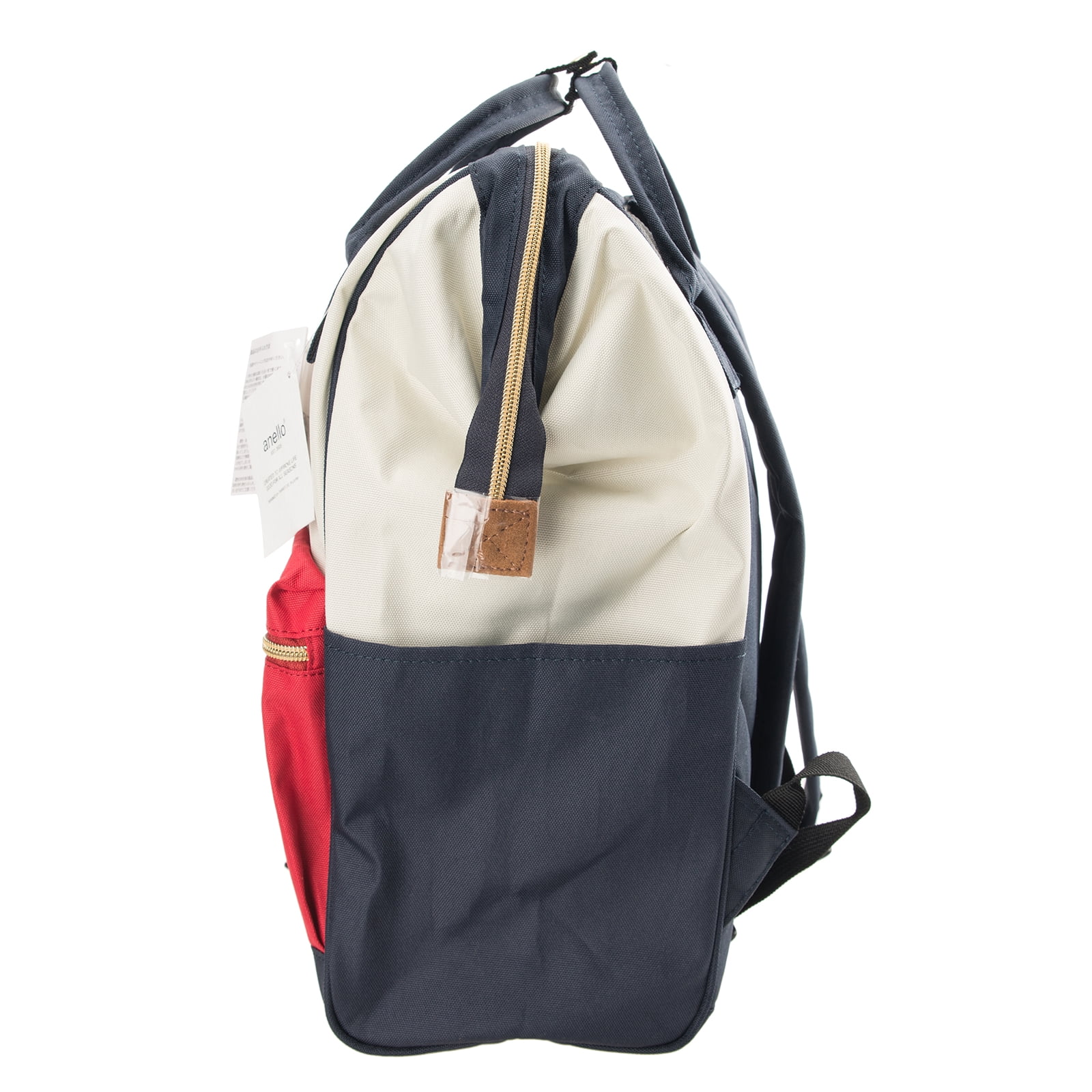 Anello Tricolor Backpack – Red, Cream & Navy Anello Backpack In Red, White and Blue | eBay main image 4