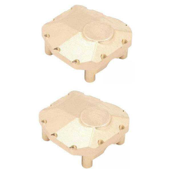 2x Tapa de diferencial del eje trasero delantero 40g para oruga RC Axial SCX10 perfke Cubierta de diferencial de coche RC