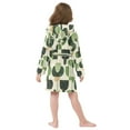 thumbnail image 7 of FORMRS Niños Bathrobe Unisex Hooded Robe Soft Plush Pajamas Sleepwear, Size 2-3T, Green Circle, 7 of 7