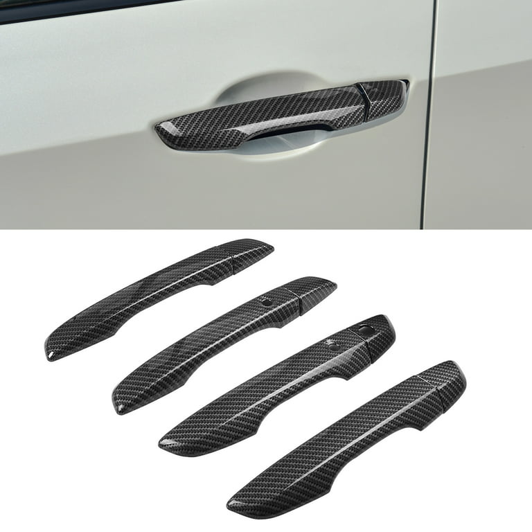 Tesla Model S Door Handle Covers, ABS, Carbon Fiber, Black Out Kit, 20