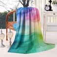 thumbnail image 2 of Colorful Tie Dye Wave Pattern Blanket,Comfortable Soft Flannel Throw Blanket,All Season,Warm Lightweight Blankets for Sofa Bed Couch Living Room Chair,40"x50", 2 of 4