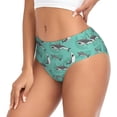 thumbnail image 2 of Fotbe Great White Shark Calzones Estampados para Mujer – Ropa Interior de Algodón, Cómoda, Suave y Elástica-4X-Large, 2 of 6