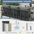 thumbnail image 5 of UDPATIO Aluminum Patio Furniture Set, Contemporary Outdoor Couch Set, Aluminum Patio Conversation Set, Gray, 5 of 10