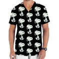 thumbnail image 2 of Uniforme de enfermera con estampado de dibujos animados de Snoopy, cuello en V, bolsillo, ropa de trabajo neutra, monos, uniformes médicos, clínica, 2 of 5