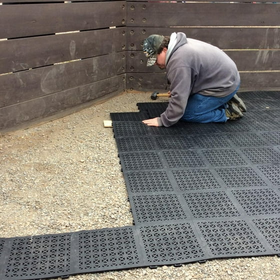 Greatmats Staylock Perforated Pvc Plastic Interlocking 1 Ft X Greatmats Staylock Perforated Pvc Plastic Interlocking 1 Ft X Outdoor Floor Tiles Black 26 Pack Com