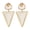 White, variant on OIDEA Geometric Enamel Triangle Earrings for Women, Boho Preppy Stainless Steel Acrylic Shell Dangle Drop Earrings for Everyday Wear