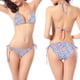 thumbnail image 1 of Traje de baño para mujer, moda para mujer, bikini de color sólido, conjunto de traje de baño con tirantes y cordón, trajes de baño para mujer, 1 of 4