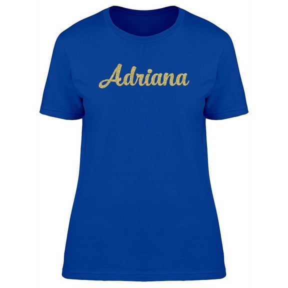 Adriana In Gold sparkle T-Shirt Women -Image by Shutterstock, Female XX-Large