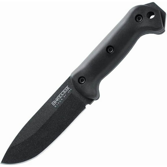 Ka-Bar BK-22 Becker Companion Fixed Blade Knife with HD Polyester Front Pocket Sheath (5.25-Inch)