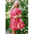 thumbnail image 4 of FOLUNSI Boho Floral Batwing Dress - Summer Style Star, 4 of 8