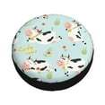 thumbnail image 3 of Balery Cute Cowstire Cover Waterproof Dust-Proof, Universal Spare Wheel Tire Cover For Trailer, Rv, Suv Truck And Vehicle Camper Accessories-15 Inch, 3 of 9
