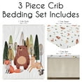 thumbnail image 5 of Sweet Jojo Designs Woodland Animal Pals Green Beige Brown Orange Crib Bedding Set 3 Piece Set, 5 of 6