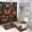 style-391, variant on 4 Pcs Shower Curtain Set Butterflies, Bees & Bugs Bath Mat U-Shaped Floor Mat Toilet Lid Oval Rug Spring Watercolor Floral Bathroom Decor Set with Accessories for Bathroom Decor 72inch X 72inch