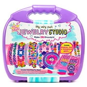 Just My Style My Very Own Jewelry Studio by Horizon Group Usa,DIY Personalized Bracelet Making Kit With 1700+ Beads & 11 Yd of Cording,Includes ABC Beads,Accent Beads,Beading Tray & More.Multicolored