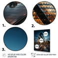 thumbnail image 3 of Designart "Black Blue London Beautiful Cityscape Spot" Cityscapes Floater Framed Canvas Print, 3 of 7