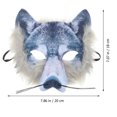 thumbnail image 3 of BRIGHTFUFU Máscara creativa de Halloween, máscara de lobo aterrador, accesorio de Cosplay, suministro para fiesta de Halloween, 3 of 7