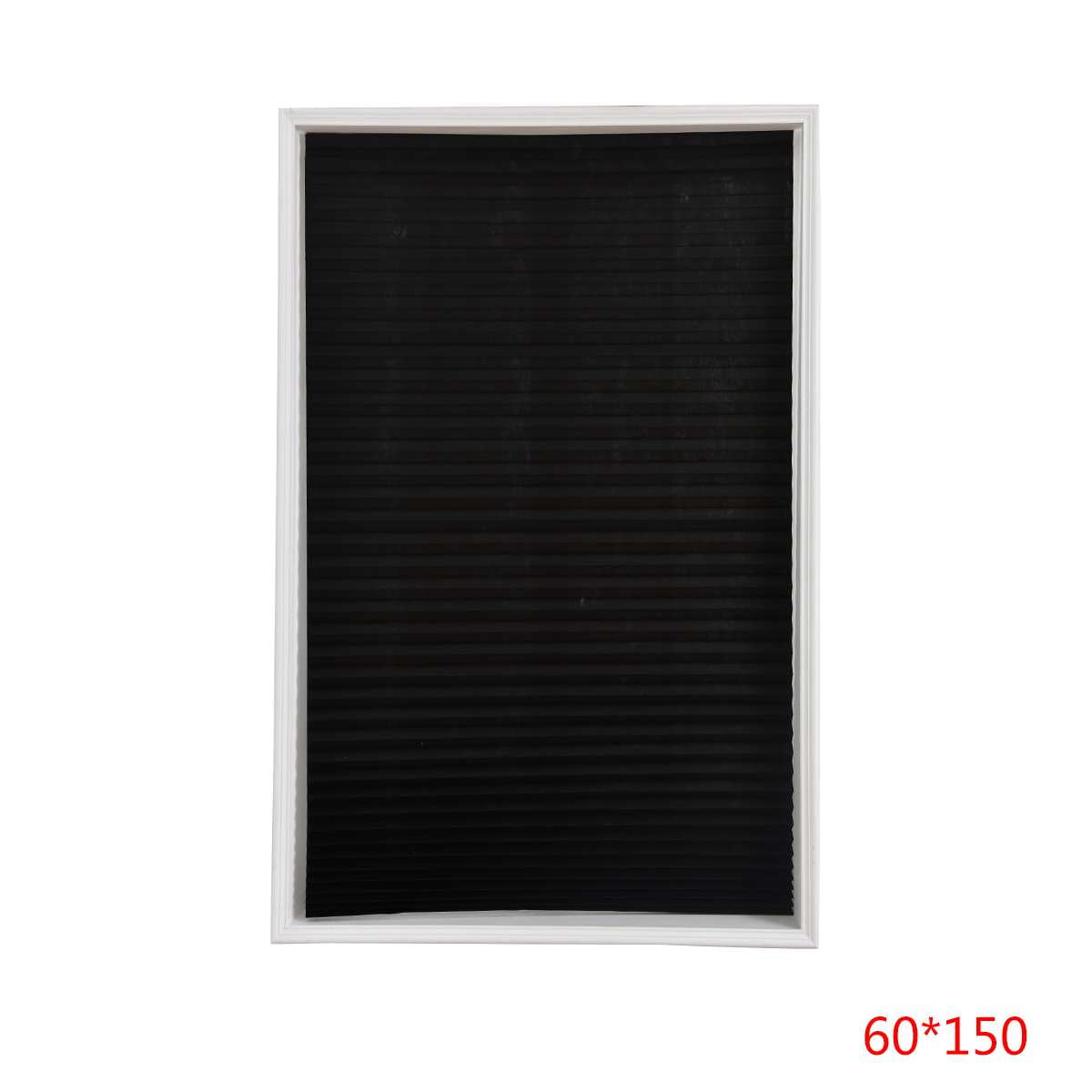 Blinds Curtains Self-Adhesive Pleated Half Blackout Windows Shades For Kitchen 