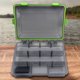 thumbnail image 1 of Caja de pesca portátil, cebo impermeable, cajas de anzuelos, herramienta de pesca (verde grande), 1 of 6