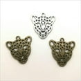 thumbnail image 4 of U8MO 4/10/30X leopard head Antique Silver Charms Pendants for Jewelry Making 28*26mm-Antique silver-30pcs, 4 of 6